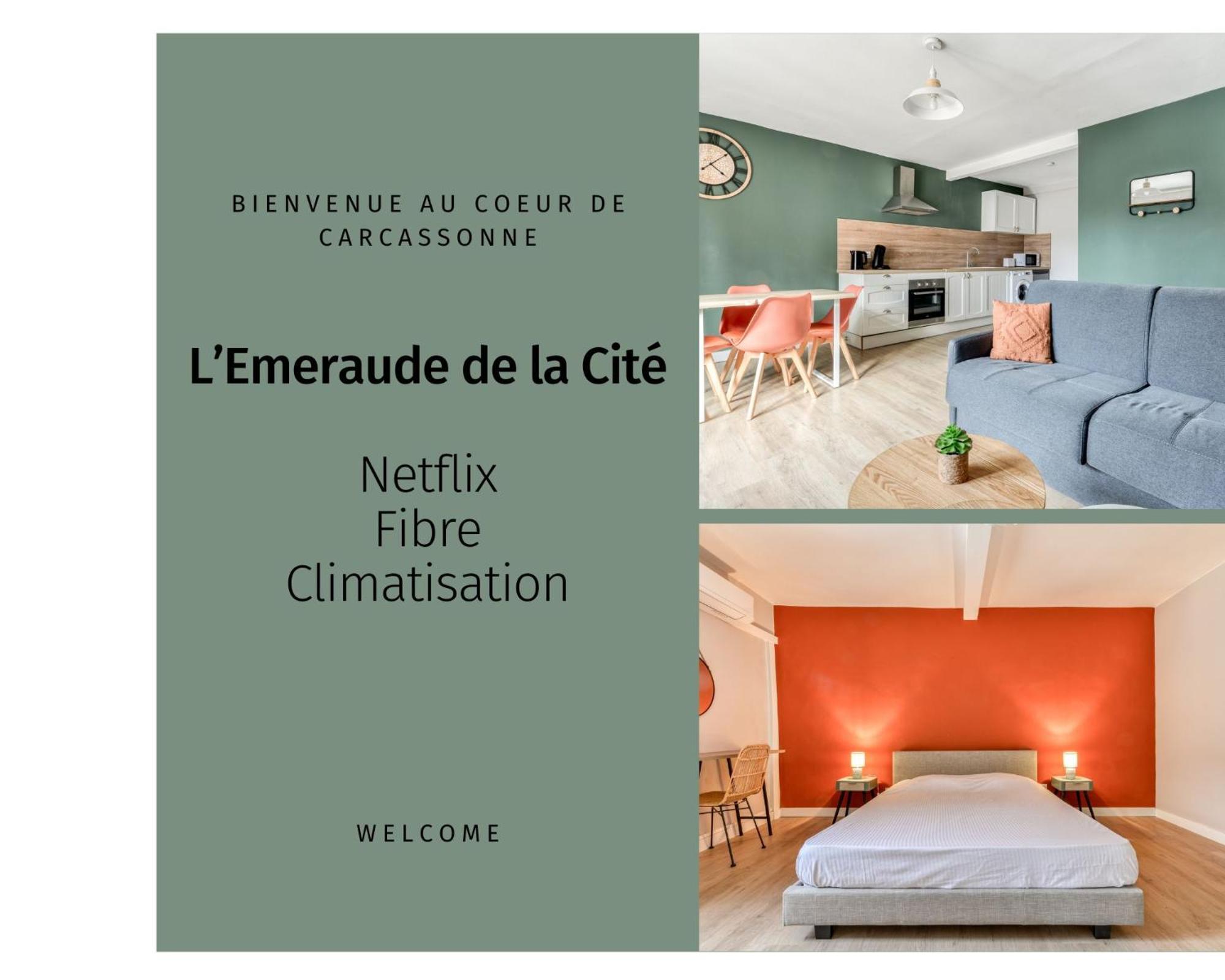 L'Emeraude De La Cite - Netflix - Fibre - Proche Cite - Clim Carcassonne Eksteriør bilde